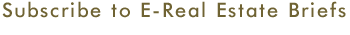 Subscribe to E-Real Estate Briefs