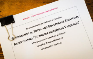 Esg report | stuart d. Kaplow, p. A.