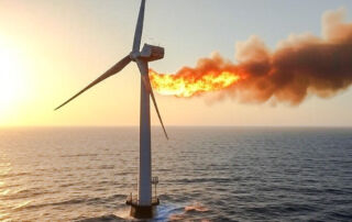 Wind turbine on fire 21 | stuart d. Kaplow, p. A.